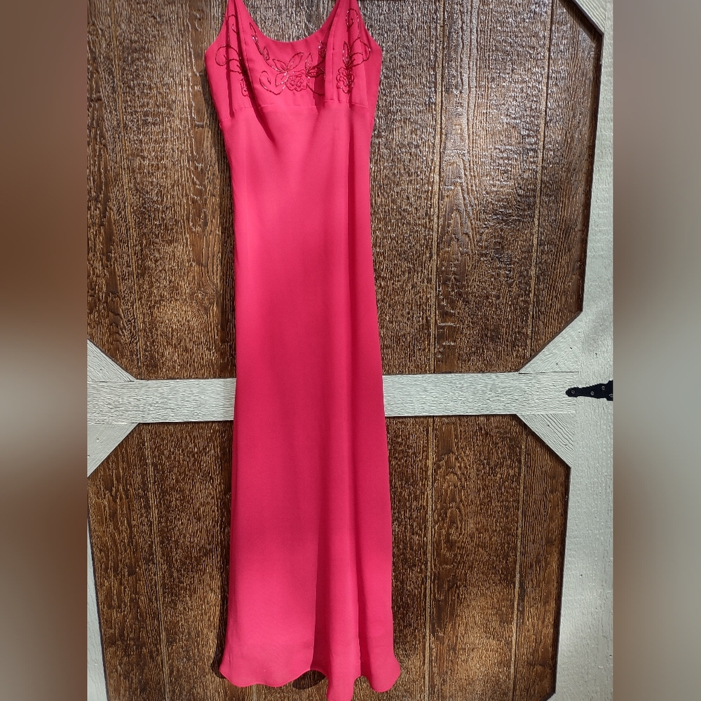 Chelsea Nites Vintage Formal Red Maxi Prom Dress Size 6